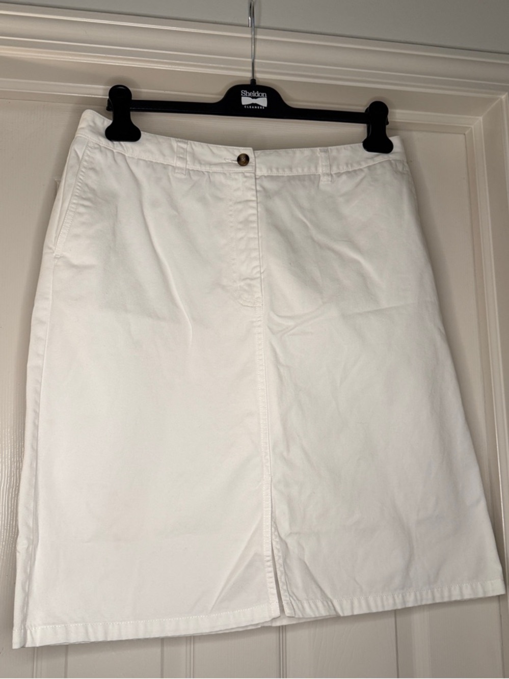 Eddie Bauer Classic White Cotton Skirt